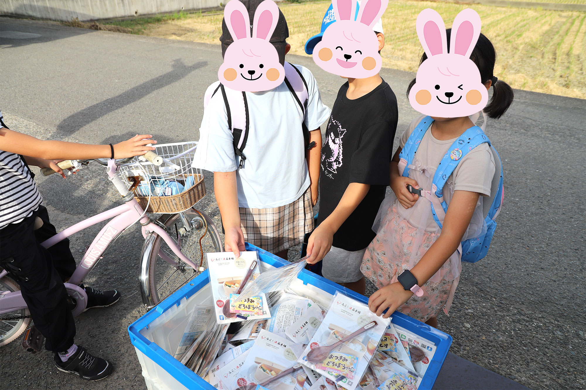 海南市岡田地区のお月見どろぼう